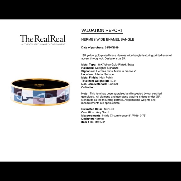 NWOT Authentic Hermes Wide enamel bracelet - Picture 3 of 8